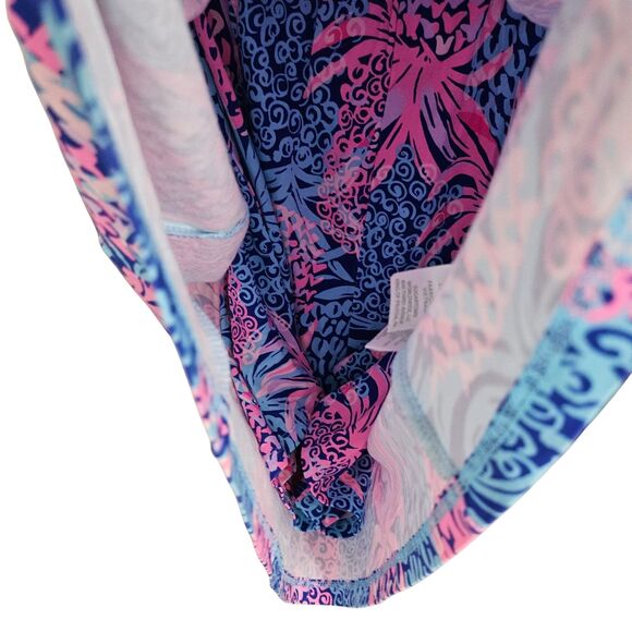 Lilly Pulitzer Romper Medium Cyla Pineapple Off Shoulder Mini Skort Skirt NWOT - Picture 5 of 13